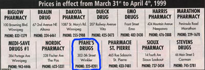 The SOS is proud to support Pfahl's Drugs, for all your over-the-counter, prescription, and Easter chocolate needs.  Why not stop by your neighborhood Pfahl's today?