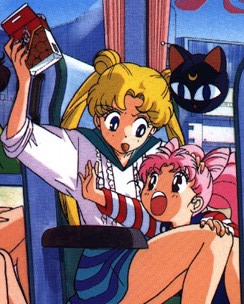 No Chibi-Usa!  Only good little girls get to share Usagi's cookies!